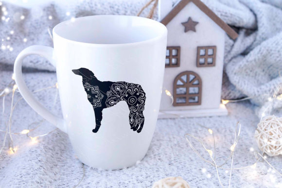 Borzoi Dog Mandala