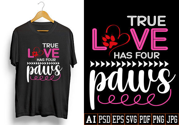 Dog Valentine Vector Template