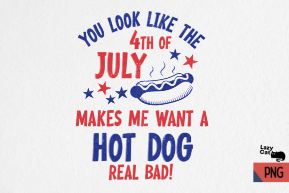 Hot Dog 4th of July Sublimation