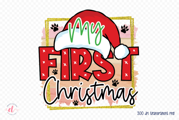 My First Christmas – Dog Christmas PNG