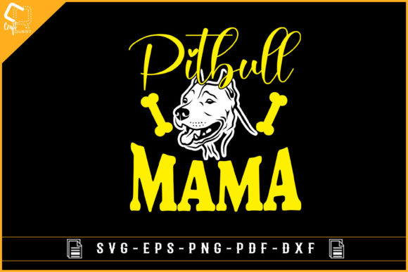 Pitbull Mama Pitbull Dog Sublimation