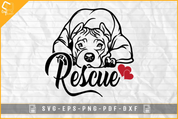 Rescue Pitbull Dog Lover Sublimation