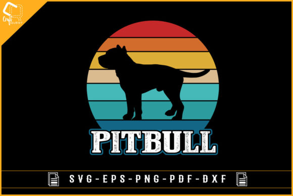 Vintage Pitbull Dog Sublimation